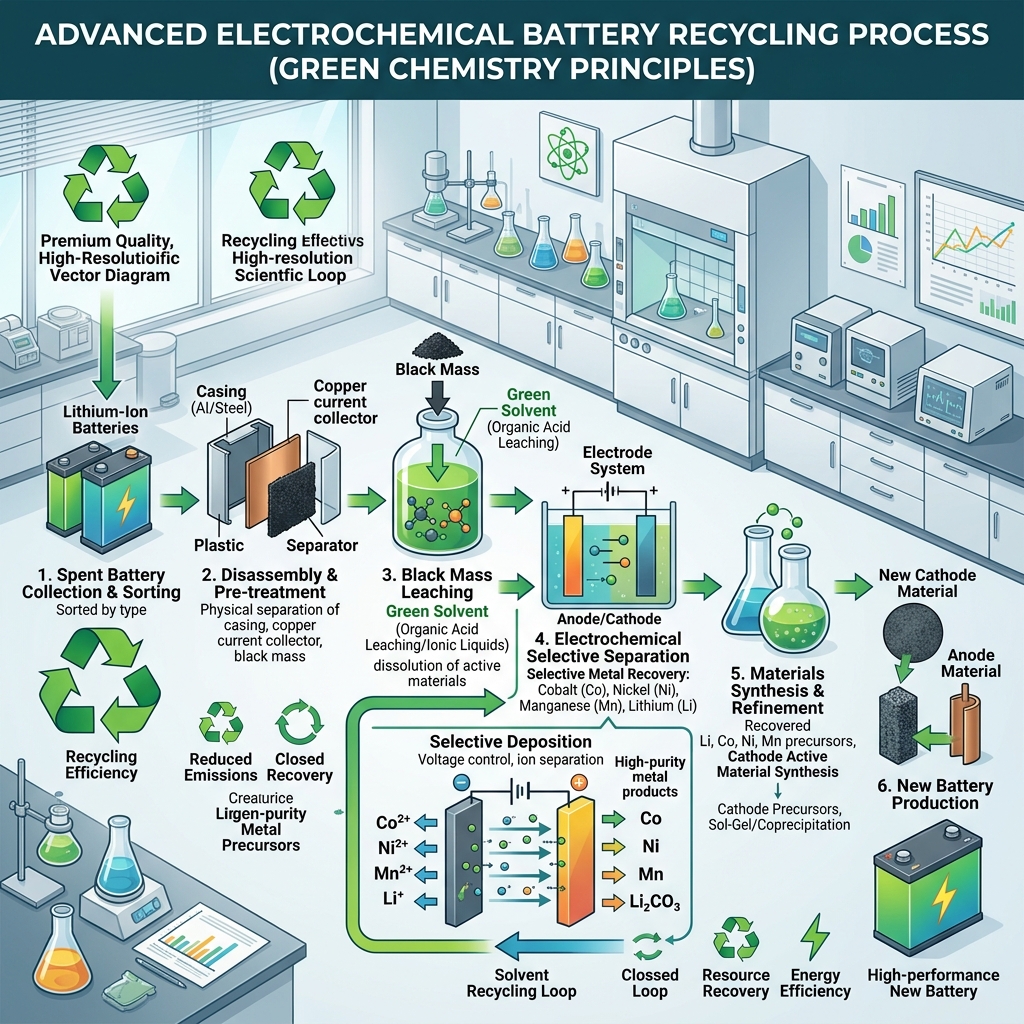 Electrochemical Recycling Diagram